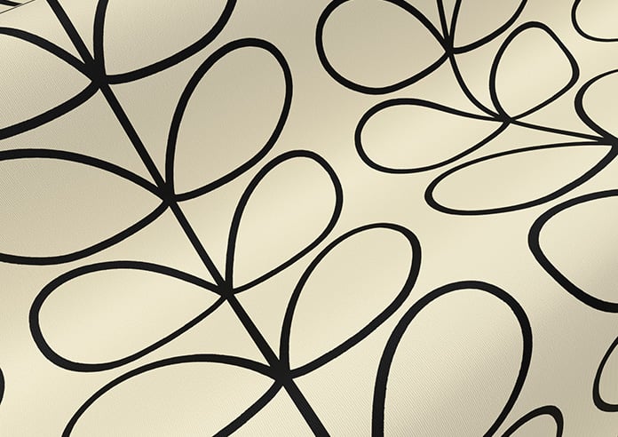 Orla Kiely Linear Stem, Black - Twist&Fit Roller Blind - Image 4